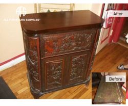 Antique Cabinet Top French Polishing