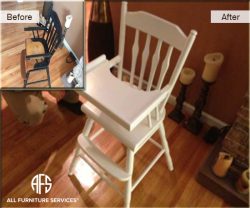 Antique High Chair Color Change Painting