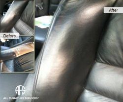 Auto Leather Seat Back Tear repair Dyeing