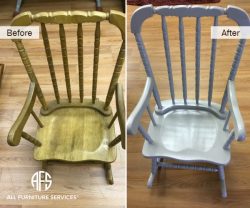 Baby Rocking Chair Refinishing Painting Repair