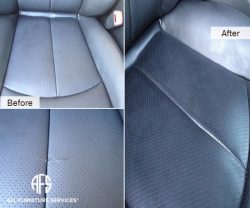 Car Auto perforated leatehr seat dash tear repair dye color