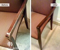 Chair Arm Refinish