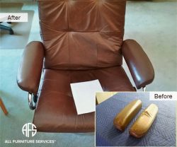 Chair leather arm rests repair replacement