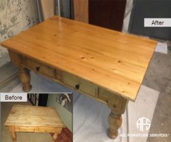 Coffee kitchen table refinishing