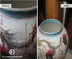 Cracked Ceramic Vase Porcelain Repair Restoration