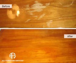 Cracked Wooden Top Fill-in & Refinish