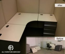 Cubicle partitions disassemble service