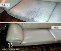 Damaged wear and tear leather scratch repair dye refurbish