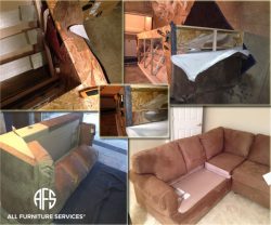 Disassemble sectional couch