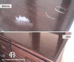 Dresser Top Damage Refinish