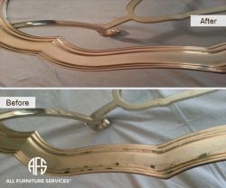 Gilding gold bronze brass metal table polish repair