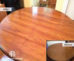 Kitchen Round Dining table refinishing