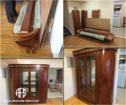 Large armoire fit disassembly assembly