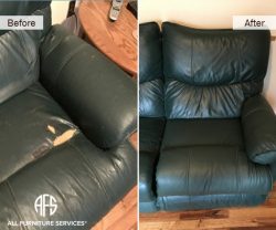 Leather dry cracking damaged burned replacing part section upholstery chnage repair