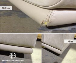 Leather moving damage Repair stitching seam dye