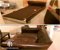 Leather sofa custom disassembly