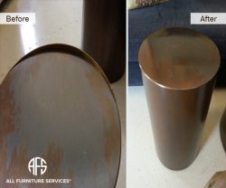 Metal trunk furniture repair weld seal