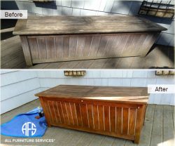 Outdoor wood finishing teak bench