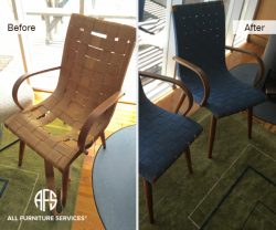 Strap webbing decorative eames chair repair replacing Wicker restoration