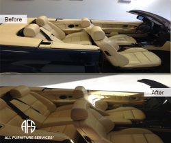 auto BMW full interior Leather Restoration Dyeing