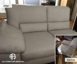 Furniture customizing sofa loveseat into chair removing a section changing shape and size upholstery shop fit arm seat back