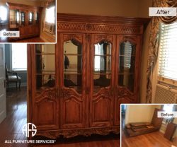 Furniture Armoire China Cabinet Dresser disassembly Assembly dismantling moving