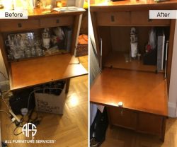 Furniture Desk Drop down door repair restoration hardware replacement hinge slow arm supports