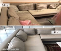 Sectional Couch Chair Sofa Cushions Seats Backs Pillows Padding Foam Core Replacement adding dacron leather dyeing maintenance improvement