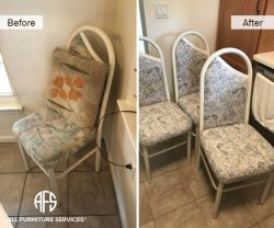 chair cushions seat and back re-upholstery padding replacement dining set improvement