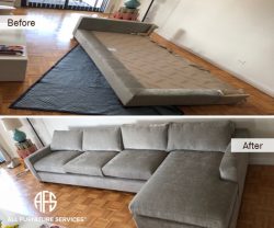 Furniture Sectional Sofa Upholstered Disassembly no fit moving issue tight couch disassembly take apart cut in half broken apart