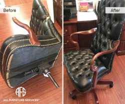 Executive chair mechanism broken arm mechanism post column strut base repair replacement restoration