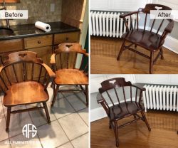 Chair Spindle Furniture Refinishing Color Change Restoration