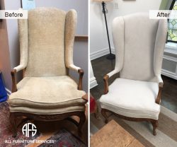 Wing Back Chair Fabric Re-upholstery furniture padding