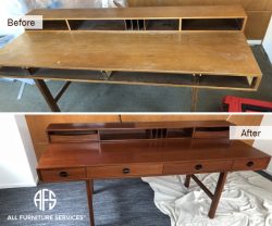 desk credenza furniture refinishing