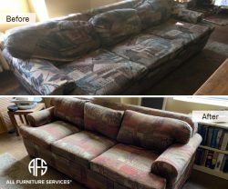 Furniture Sofa couch reupholstery fabric material change cushions padding replace