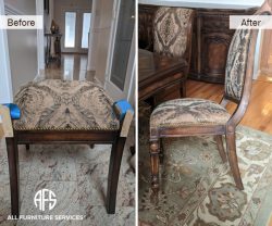 Chair Frame broken cracked frame back leg repair glue reinfroce finish