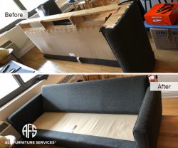 couch disassembly sofa disassembling upholstered furniture take apart cut remove arm back