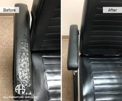 office chair cracked arm vinyl leather replacement repair change