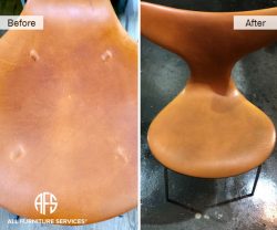 Leather dent damage pressure mark stain padding waxed aniline repair scratched restore shirnk expand fix furniture NYC