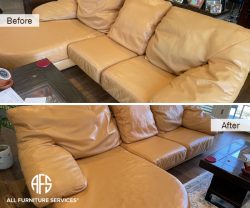 furniture leather color change enhancing cleaning matching dyeing improving renewing maintenance full redye sectional chaise recliner sofabed sleeper