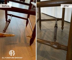 Animal pet dog cat damage wooden chair furniture leg rung frame restoration repair create replace