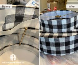 Light Lamp shade repair restoration antique art statue lining repair replace paint add change socket frame