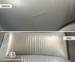 Utility knife Sliced Leather Vinyl tear wrinkle unpack damage repair furniture dye upholstery