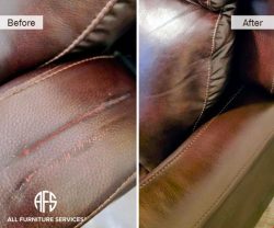 leather discoloration stain couch chair sofa repair restoration dye color fix